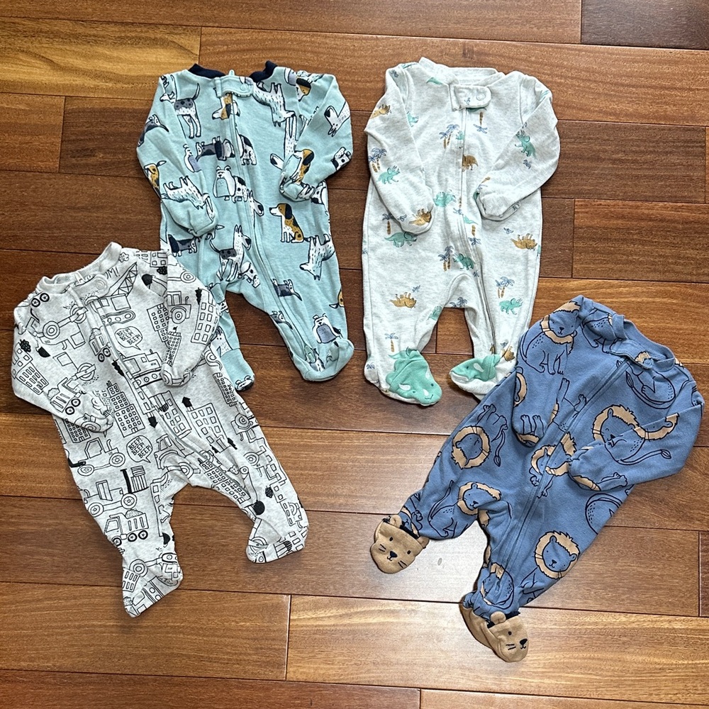 Carters Newborn Sleepers with feet